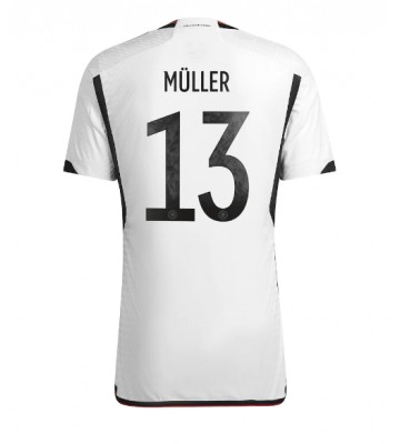 Niemcy Thomas Muller #13 Koszulka Podstawowych MŚ 2022 Krótki Rękaw